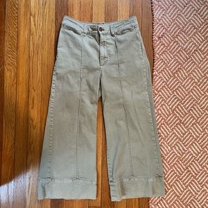 Chino (from Anthropologie) wide leg pant. Size 4 petite